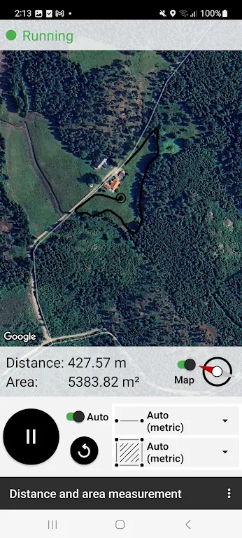 Distance and area measurement Screenshot3