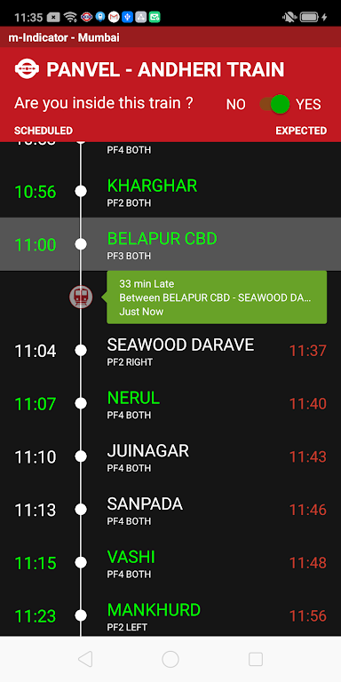 m-Indicator: Mumbai Local Screenshot2