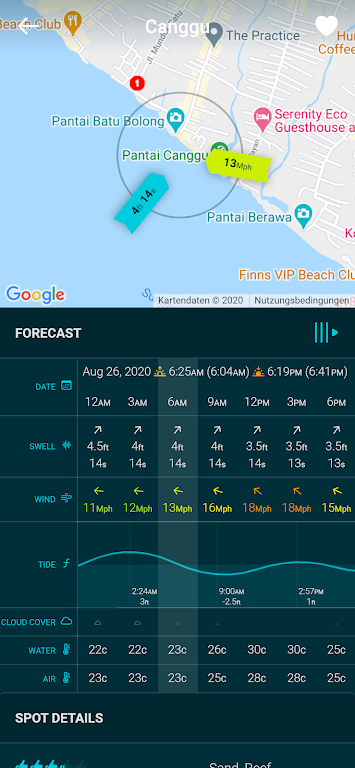 Spotadvisor Surf Forecast Screenshot2