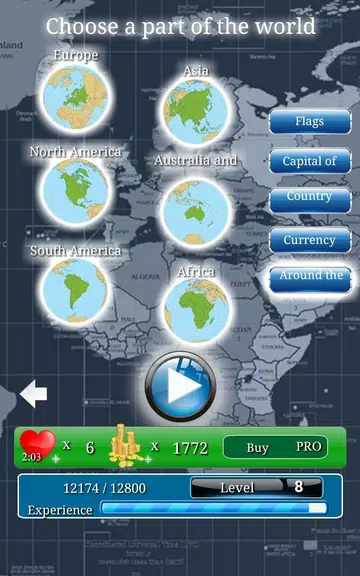 Geography: capitals, flags, co Screenshot2