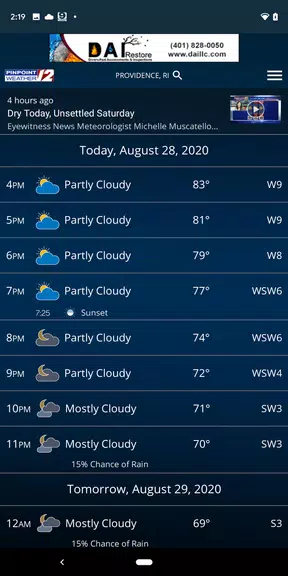 WPRI Pinpoint Weather 12 Screenshot2