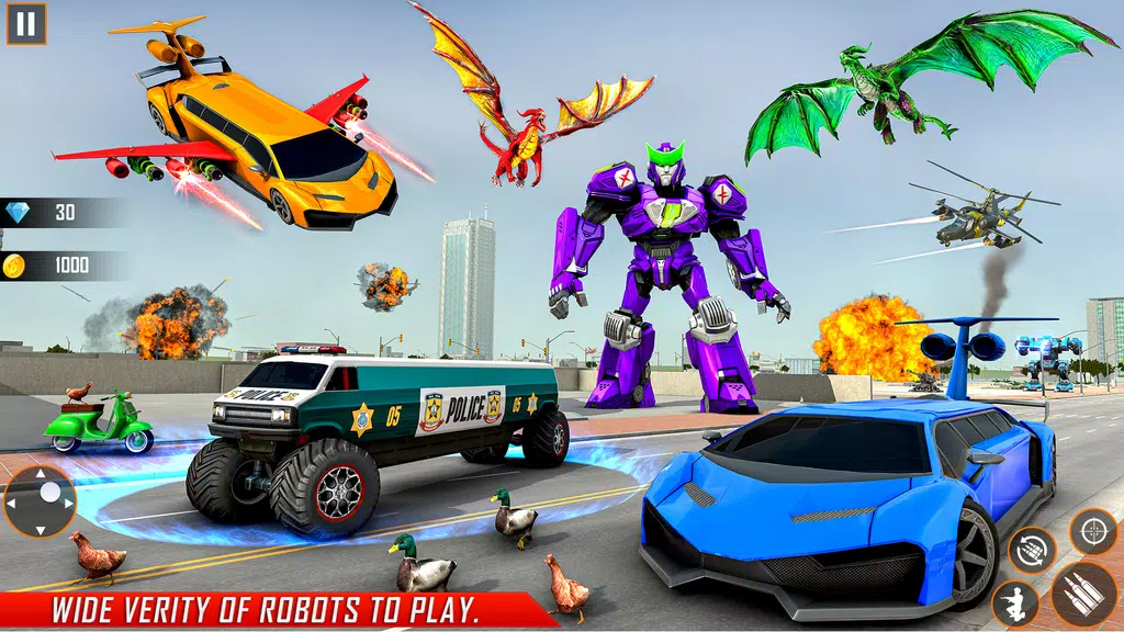 Limo Robot Car Game:Robot Game Screenshot3