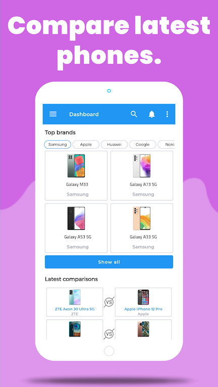 Compare Phones Prices & Specs Screenshot1