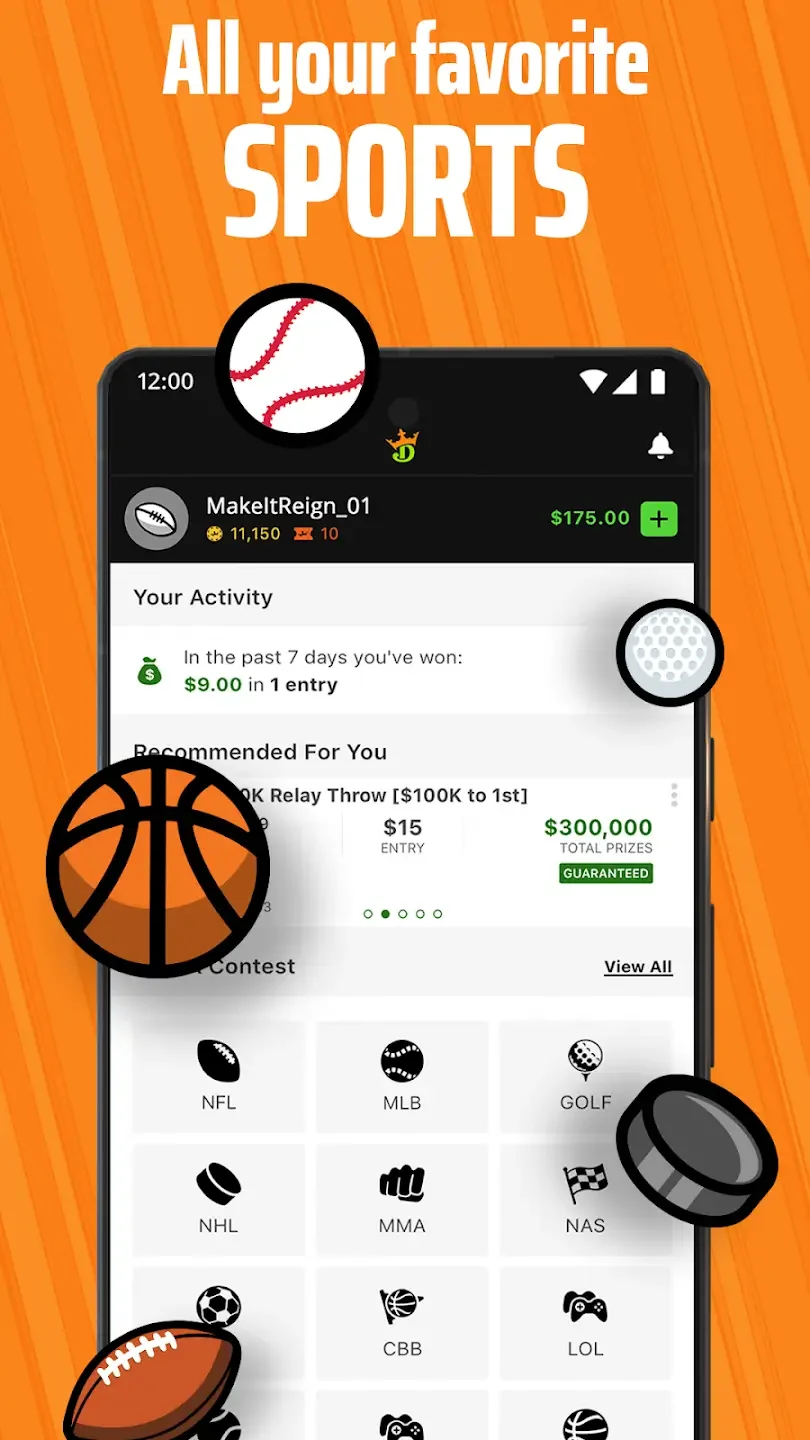 DraftKings Fantasy Sports Screenshot5