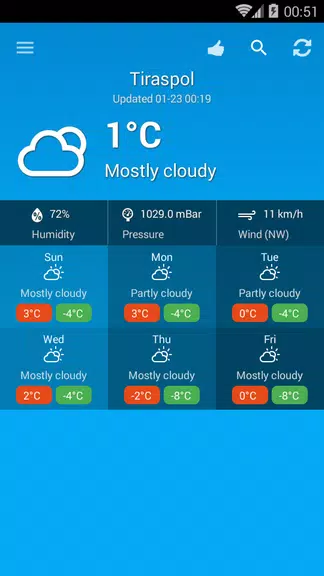 Weather Moldova Screenshot1