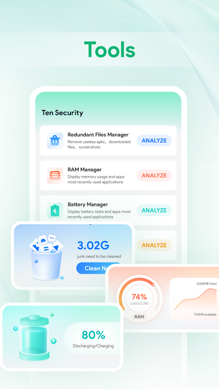 Ten Security: Clean, Antivirus Screenshot2