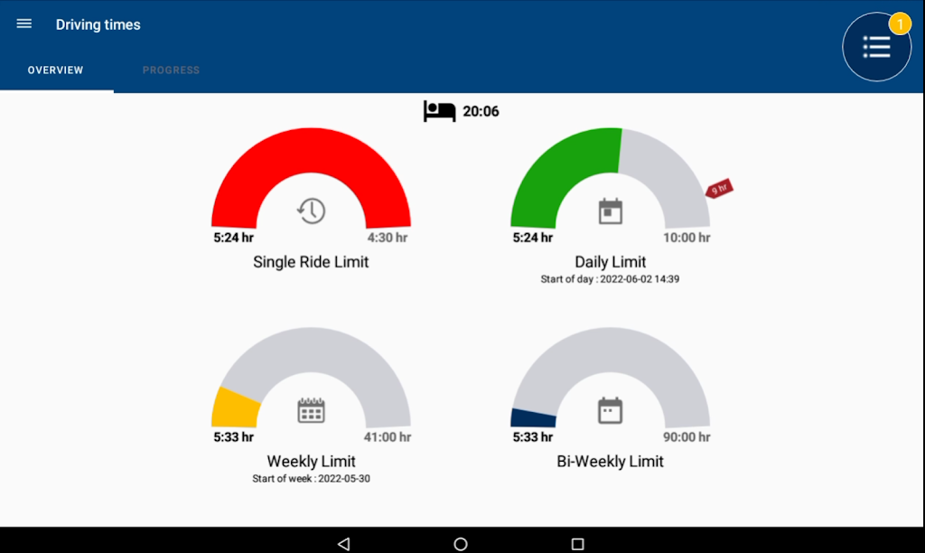 XPS Driving times Screenshot1