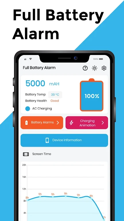 Full Battery 100% Alarm Screenshot1