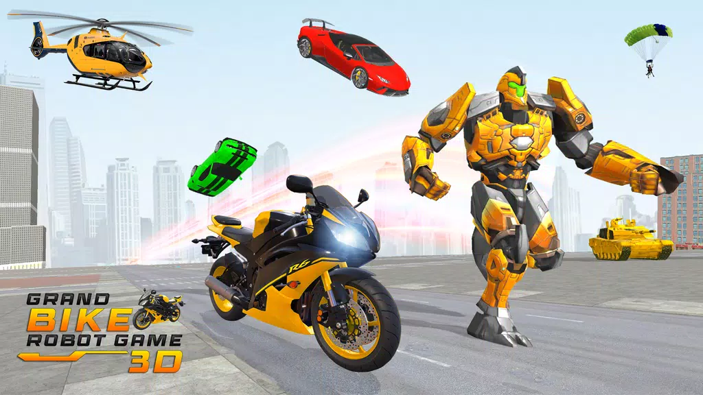 Bike Robot Shooting: War Games Screenshot2