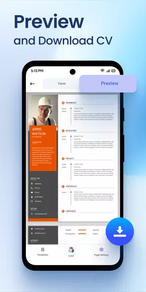 CV PDF: AI Resume, CV Maker Screenshot4