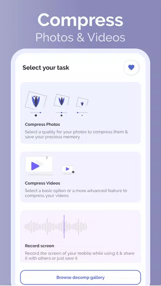 DeComp - Compress Photo, Video Screenshot2