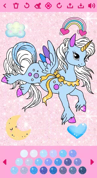 Unicorn Coloring Book Screenshot2