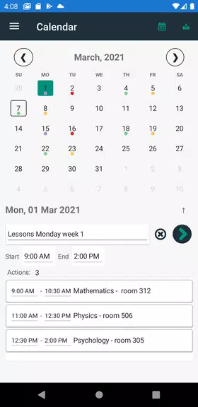 Schedule planner: calendar Screenshot3