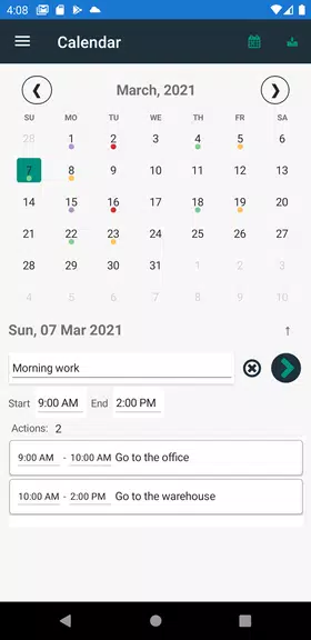 Schedule planner: calendar Screenshot2