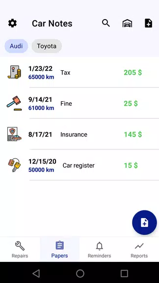 Car service tracker Screenshot2