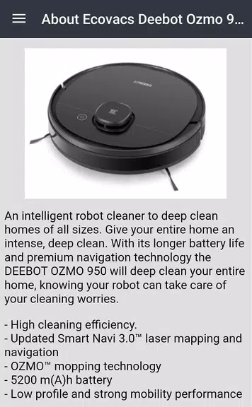 Ecovacs Deebot Ozmo 950 Guide Screenshot4