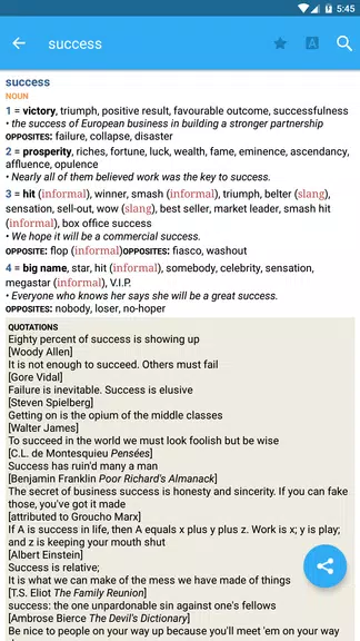 Collins English Thesaurus Screenshot1