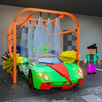 Blocky Car Wash Service Workshop Garage APK