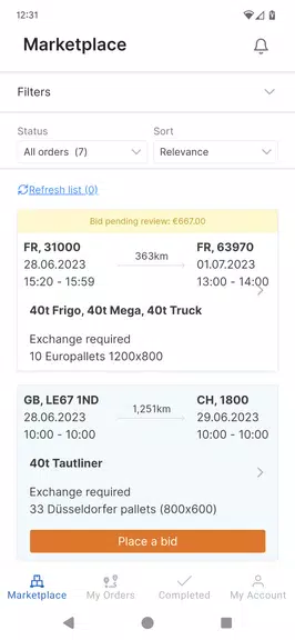 sennder Screenshot1