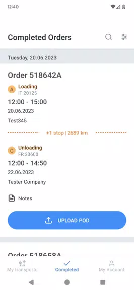 sennder Screenshot3