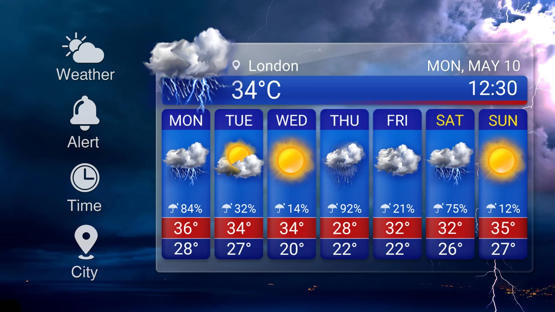 Real-time weather forecasts Screenshot12