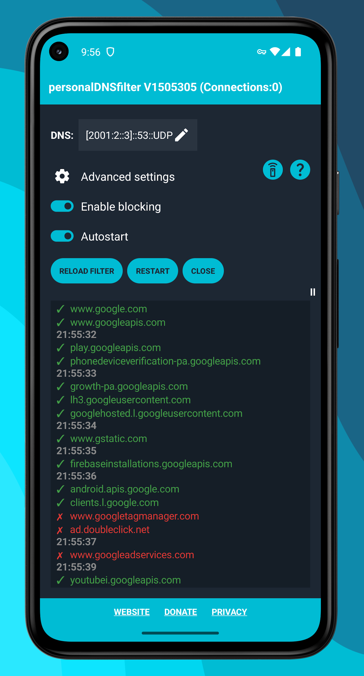 personalDNSfilter Screenshot2