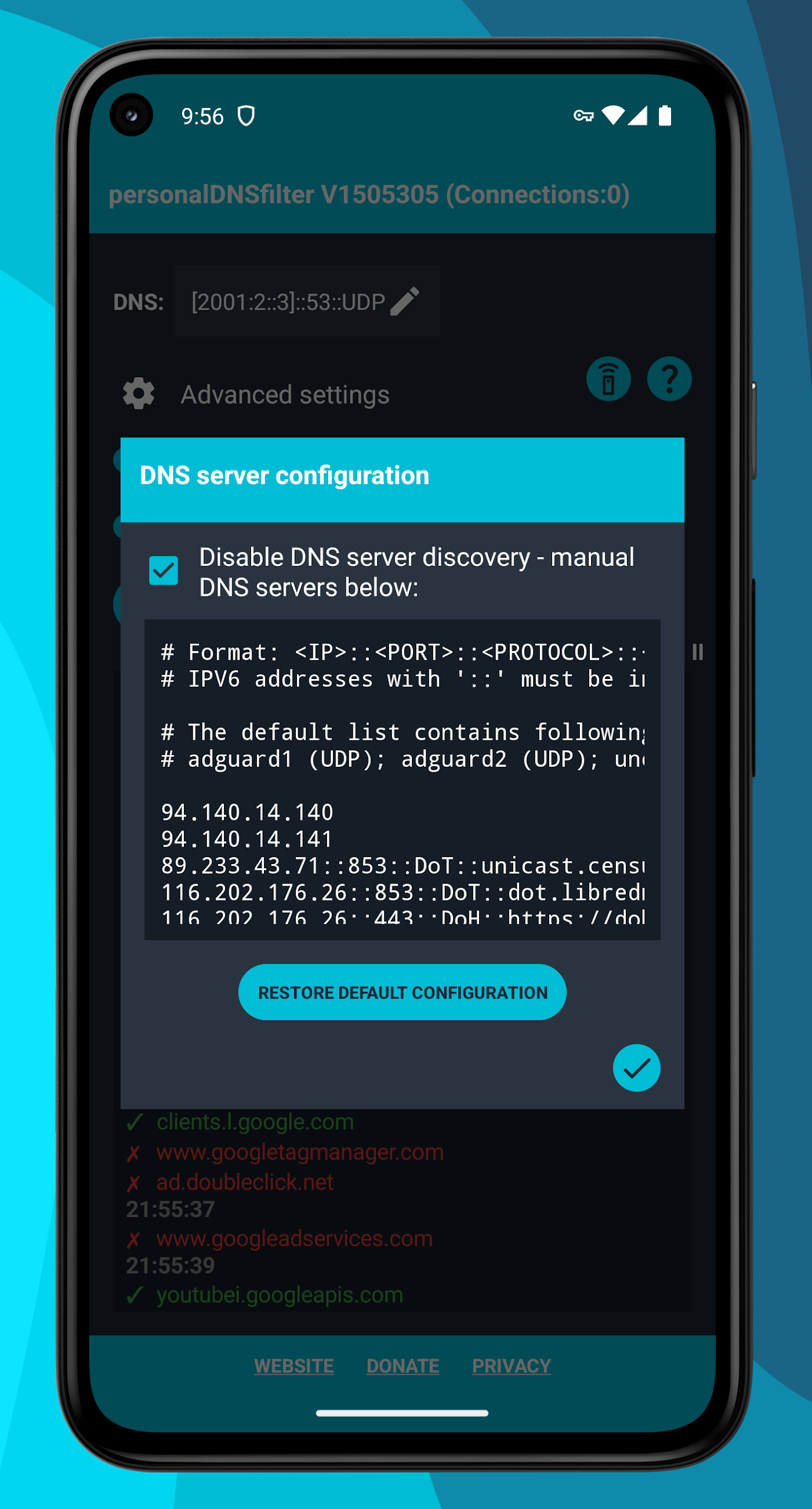 personalDNSfilter Screenshot3