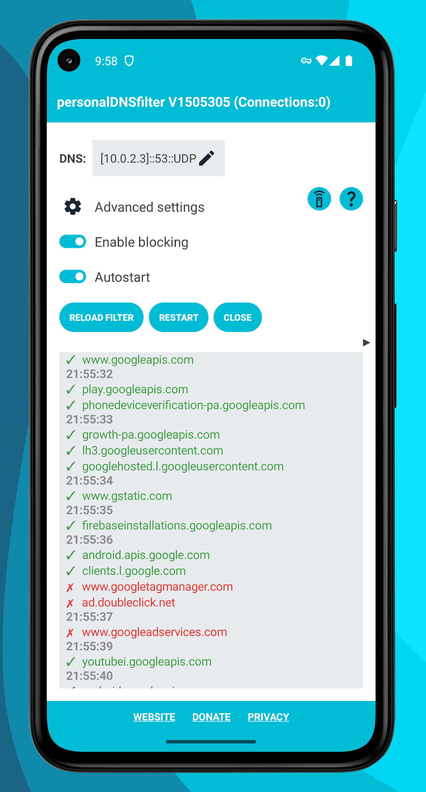 personalDNSfilter Screenshot1