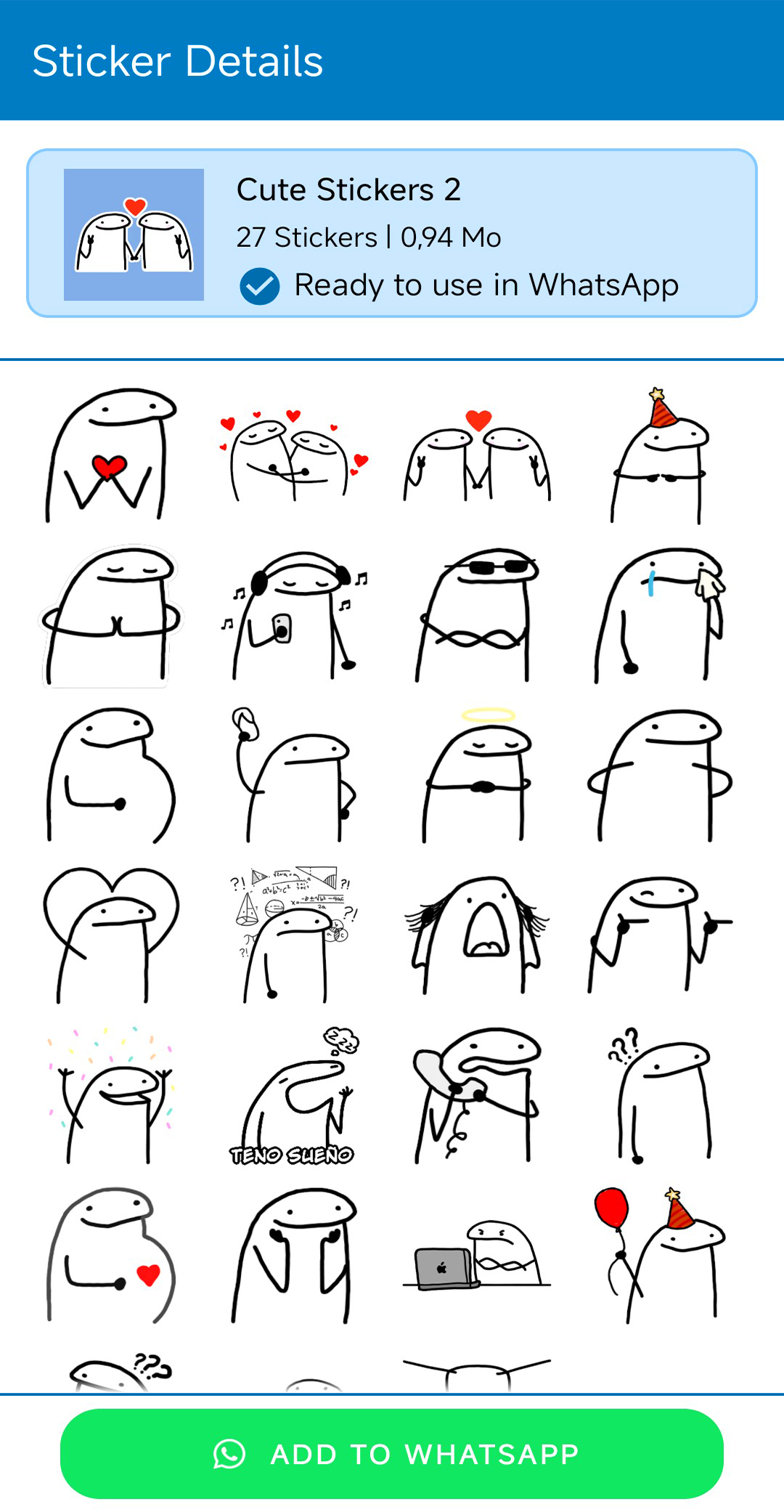 Cute Mochi Sticker Screenshot6