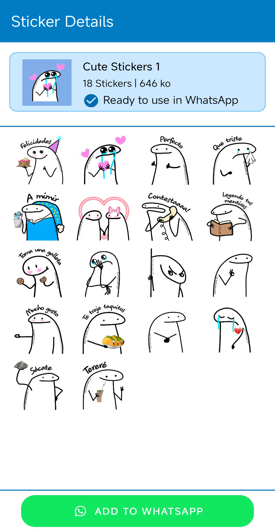 Cute Mochi Sticker Screenshot4
