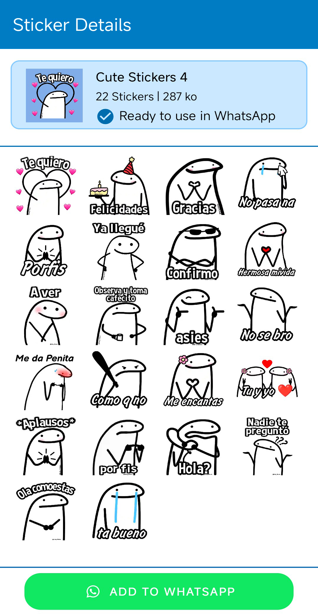 Cute Mochi Sticker Screenshot3