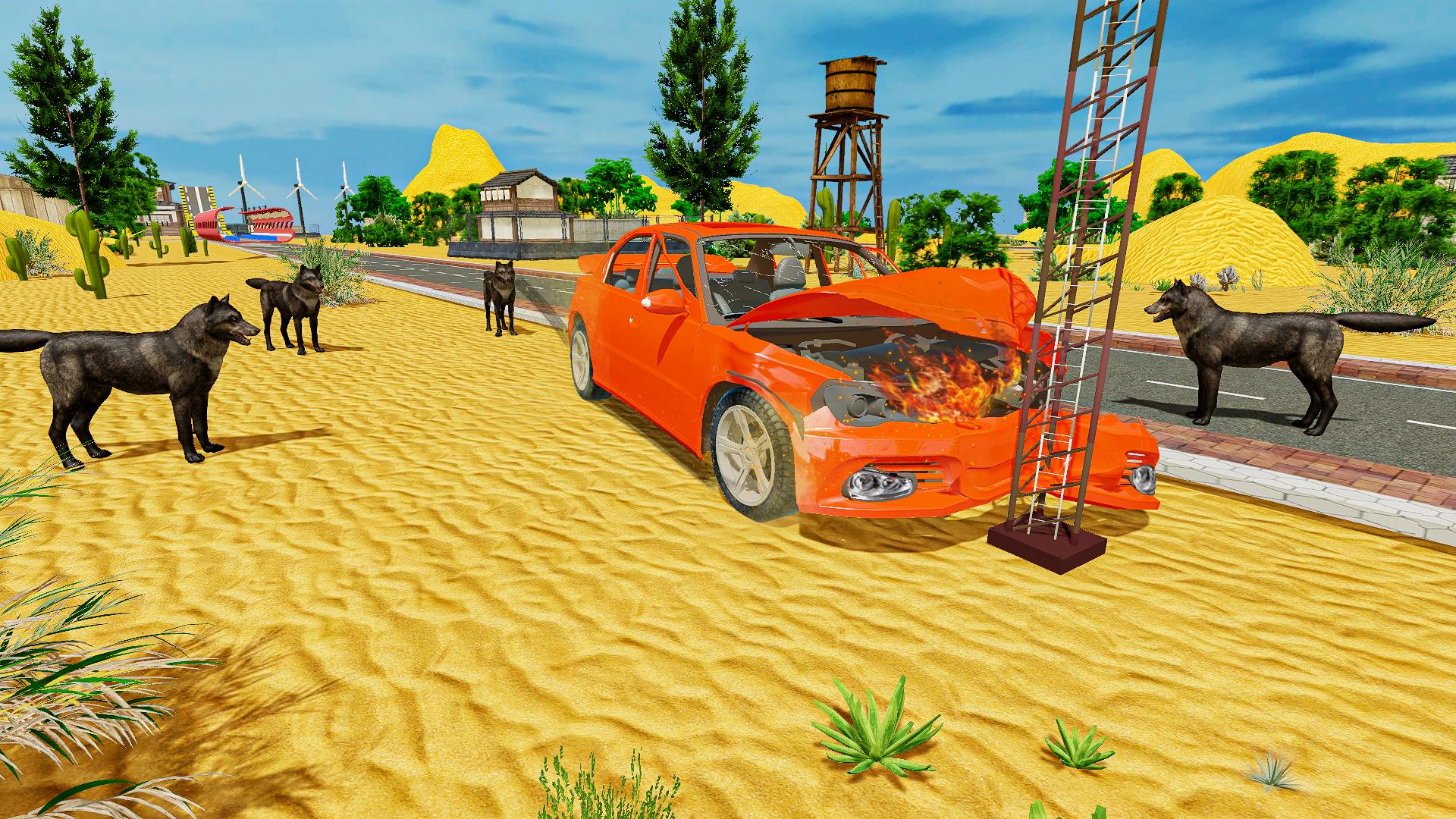 Long Road Trip Car Drive Game Screenshot8