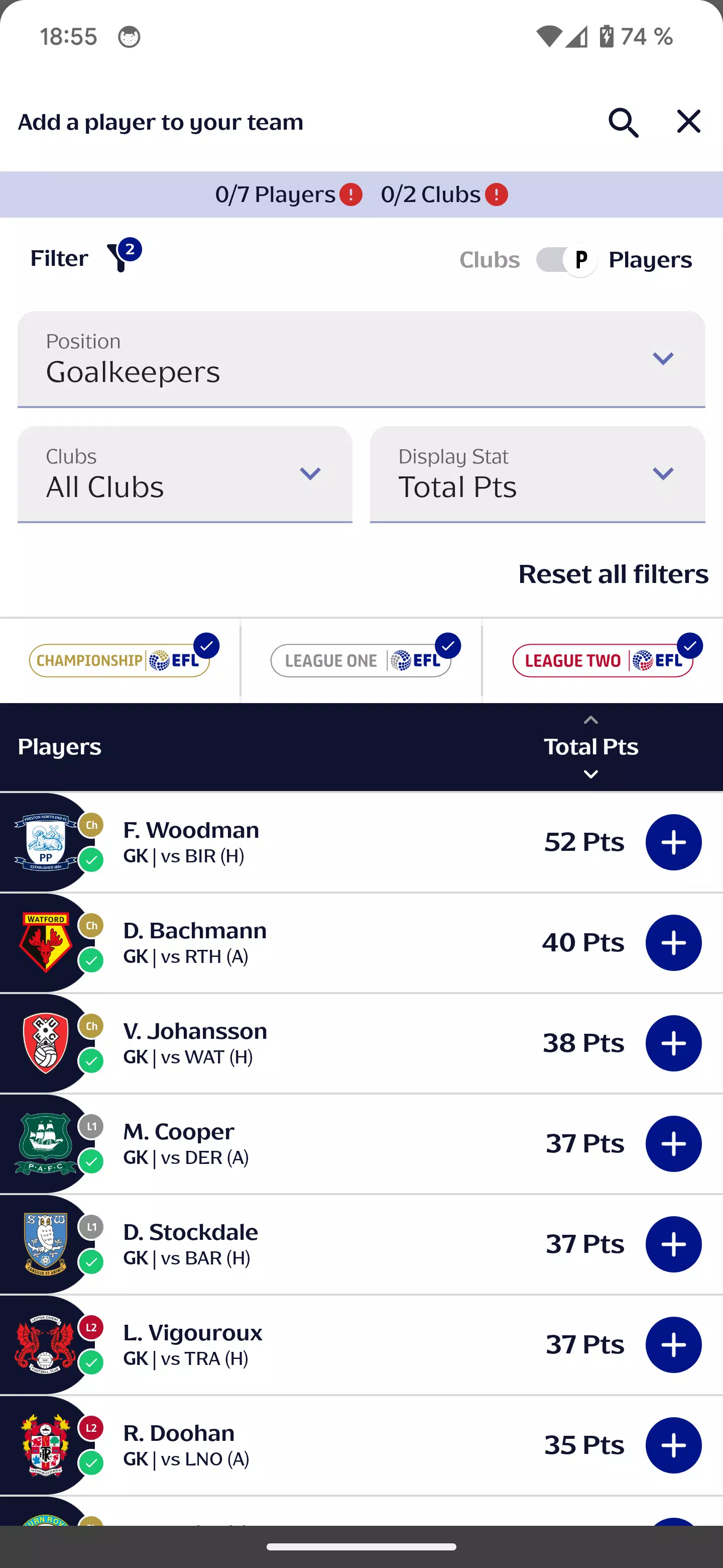 Fantasy EFL Official Screenshot2