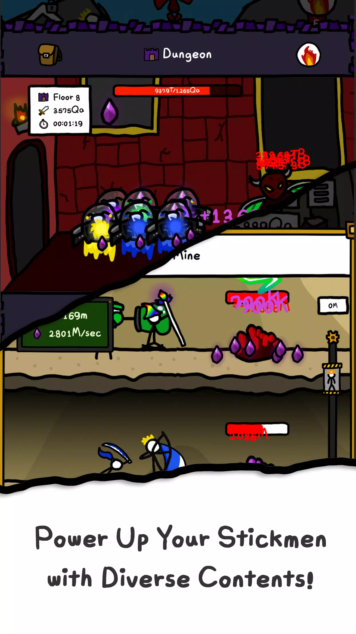 Merge Stickman : To The +99Lv. Screenshot4