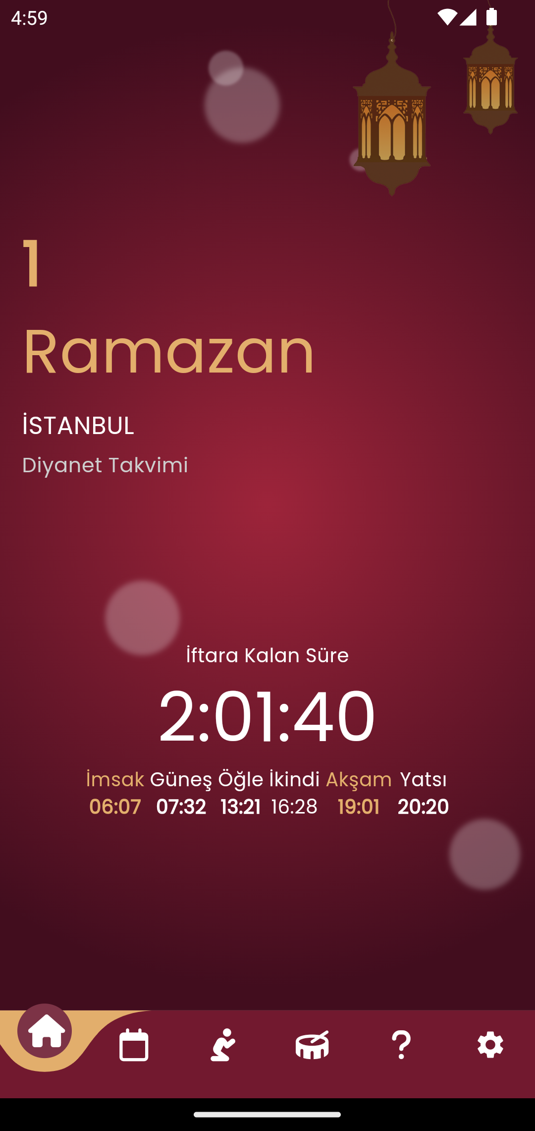 Ramazan İmsakiyesi 2025 Screenshot1