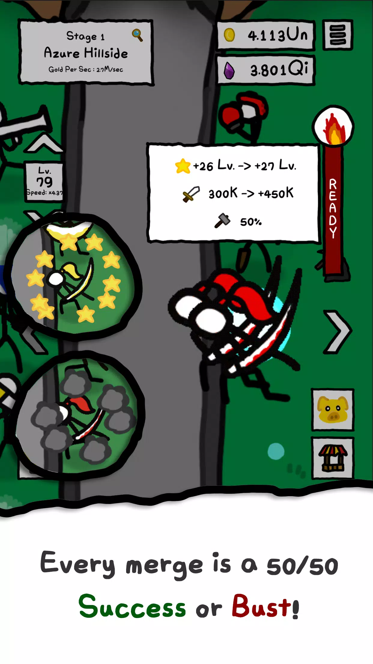 Merge Stickman : To The +99Lv. Screenshot1