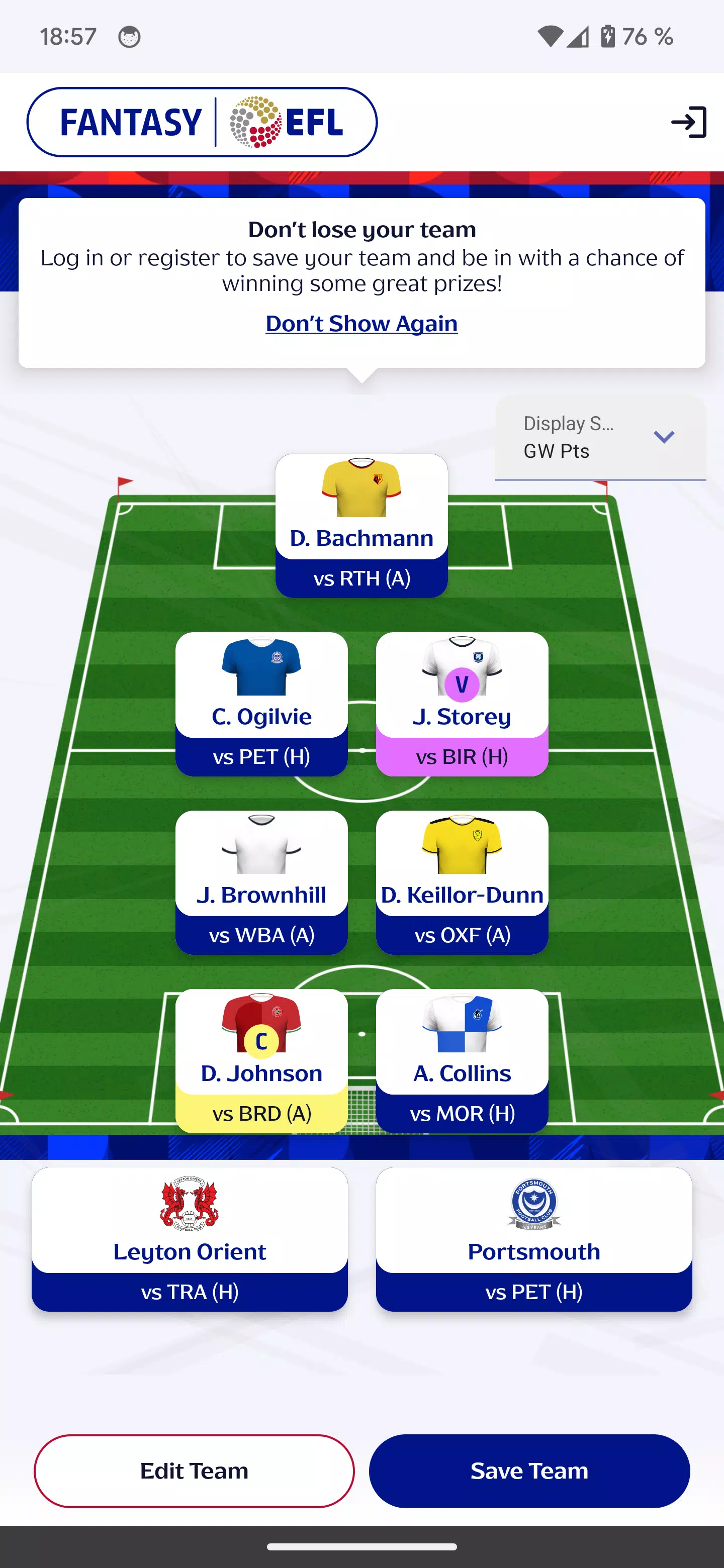 Fantasy EFL Official Screenshot5