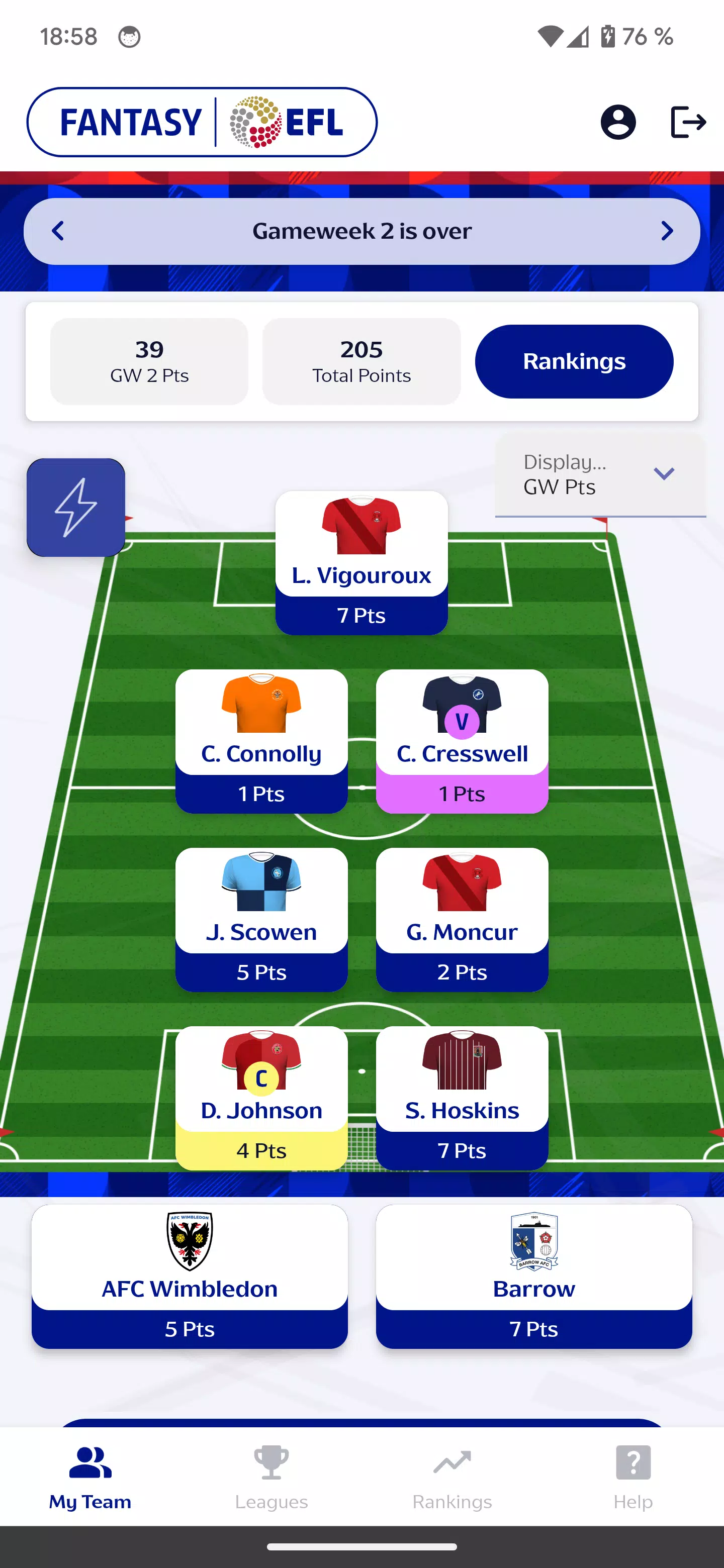 Fantasy EFL Official Screenshot6