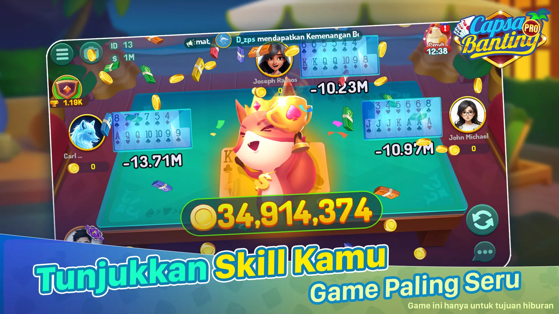 Big 2 Capsa Banting ZingPlay Screenshot8