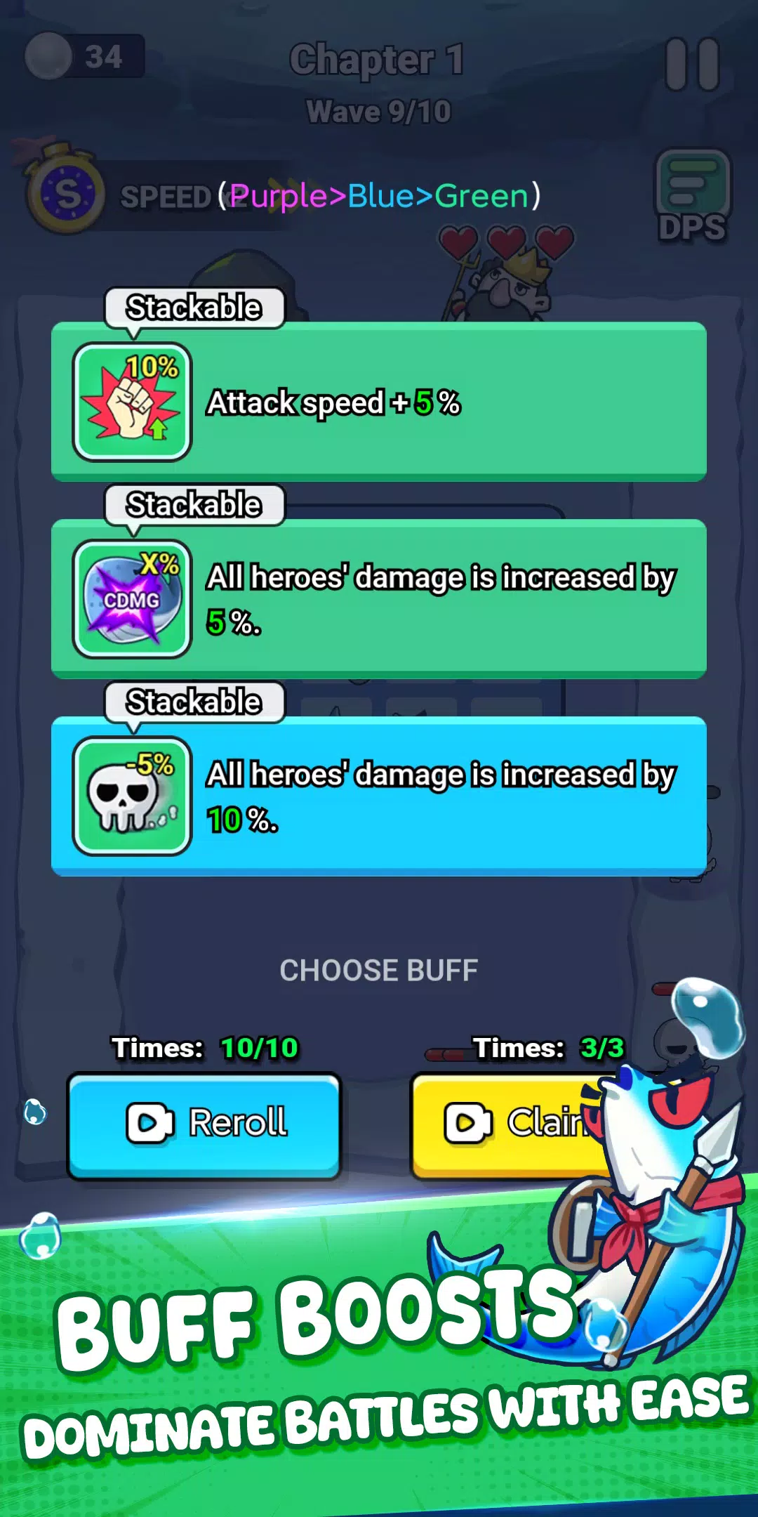 Defend Ocean Backpack Battle Screenshot6