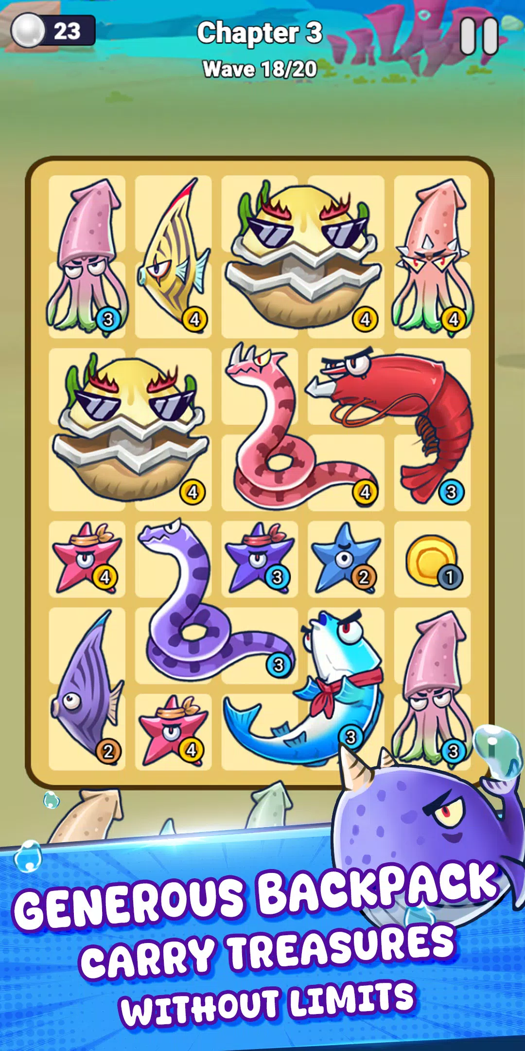 Defend Ocean Backpack Battle Screenshot5