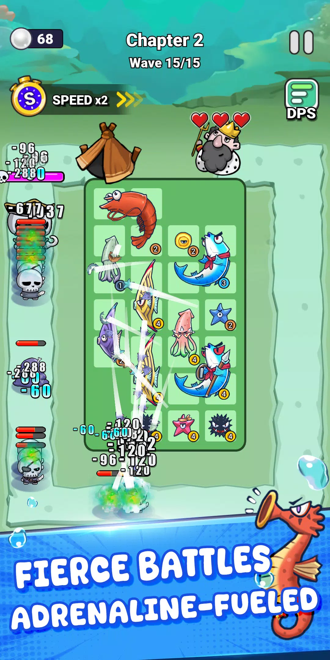 Defend Ocean Backpack Battle Screenshot2