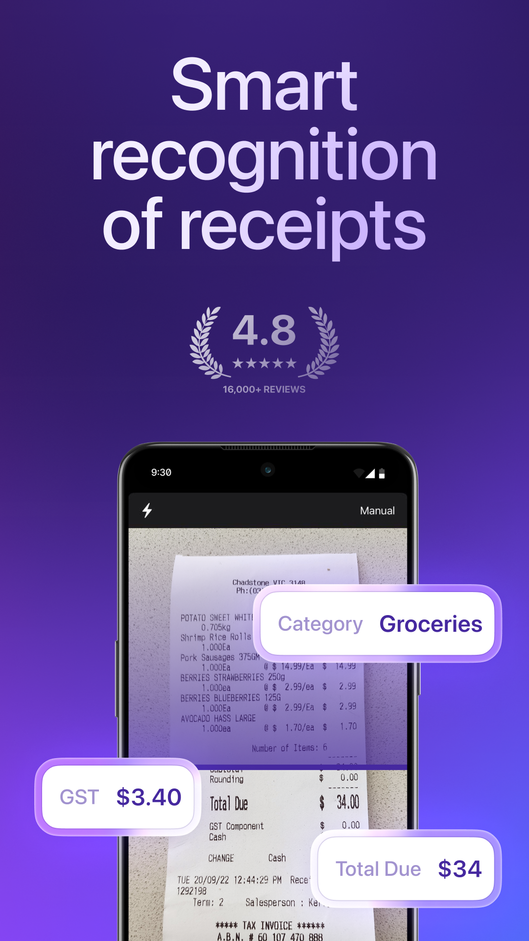 Smart Receipts Screenshot1