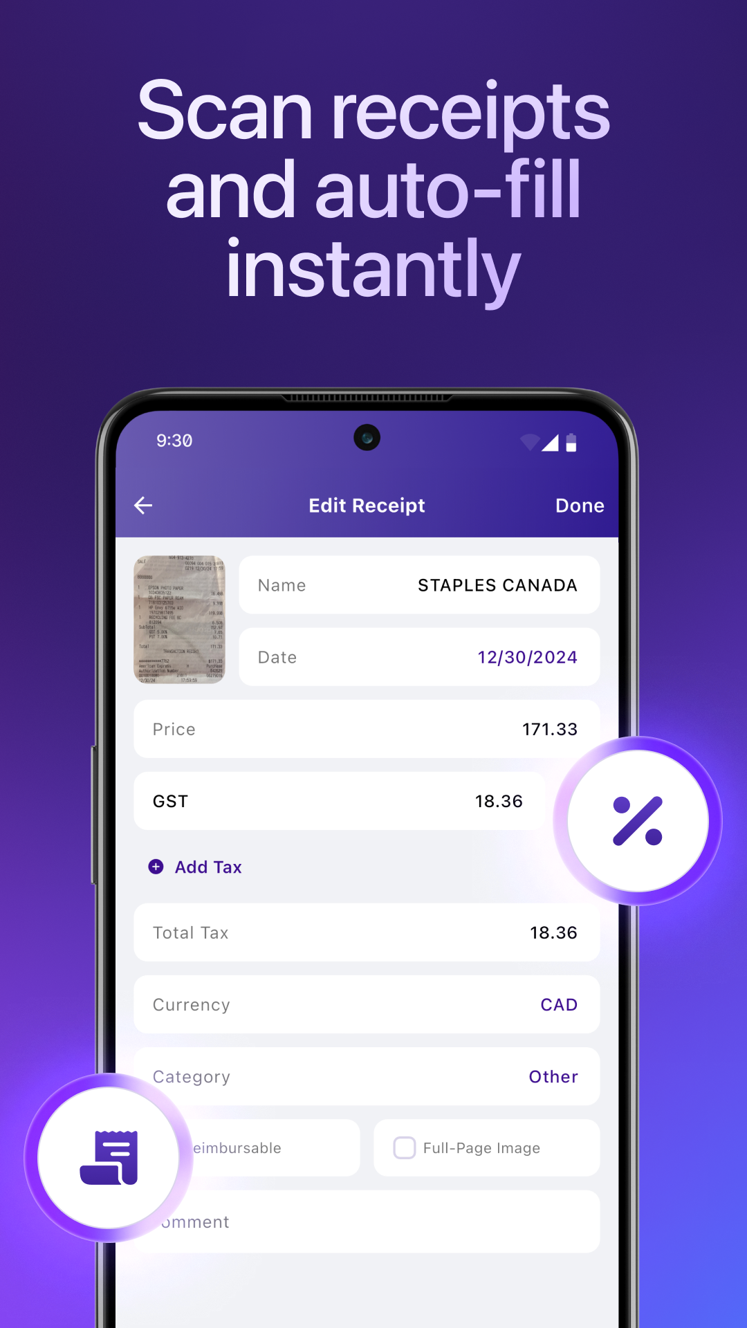Smart Receipts Screenshot4