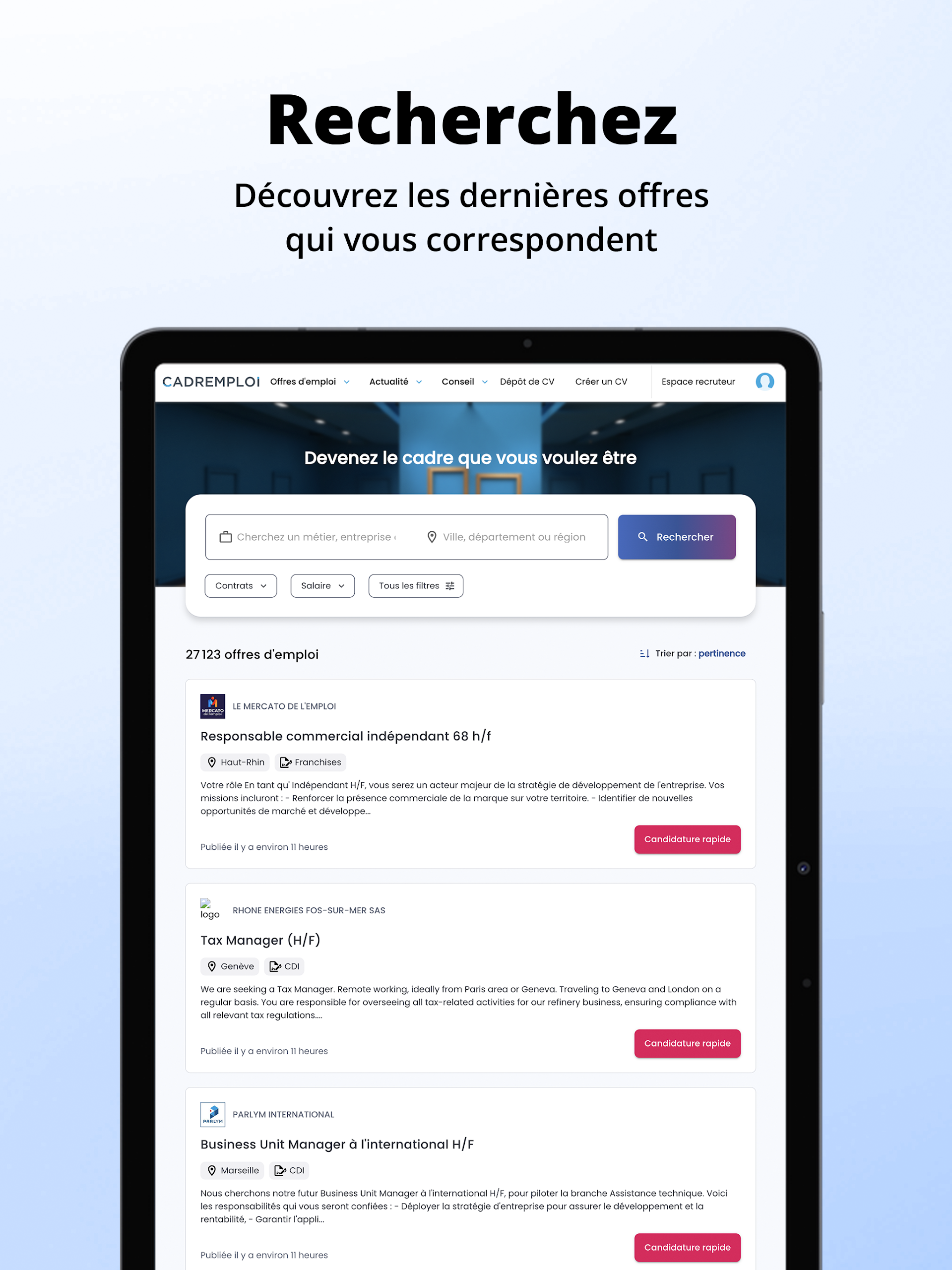Cadremploi Screenshot6