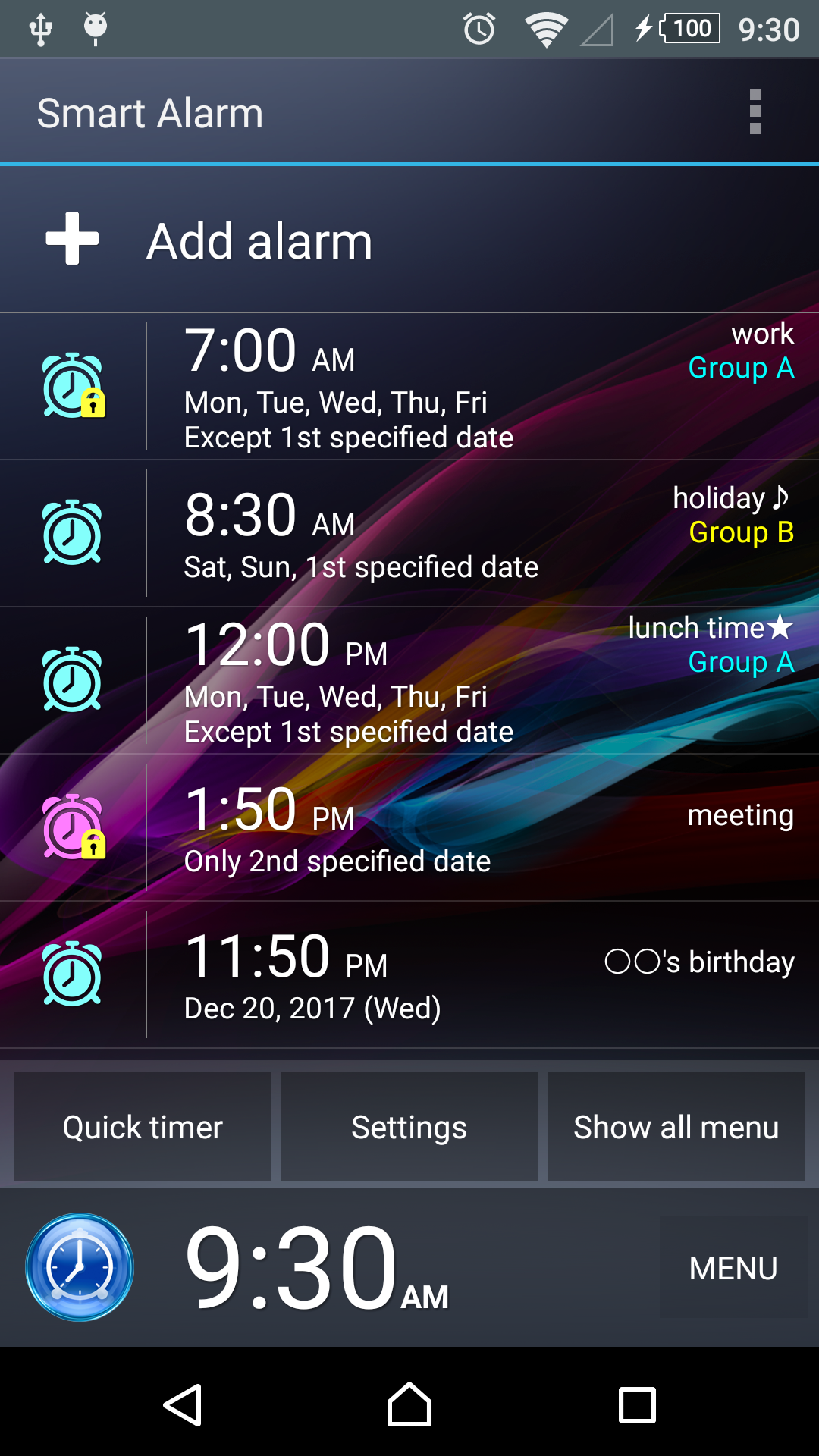 Smart Alarm Screenshot1