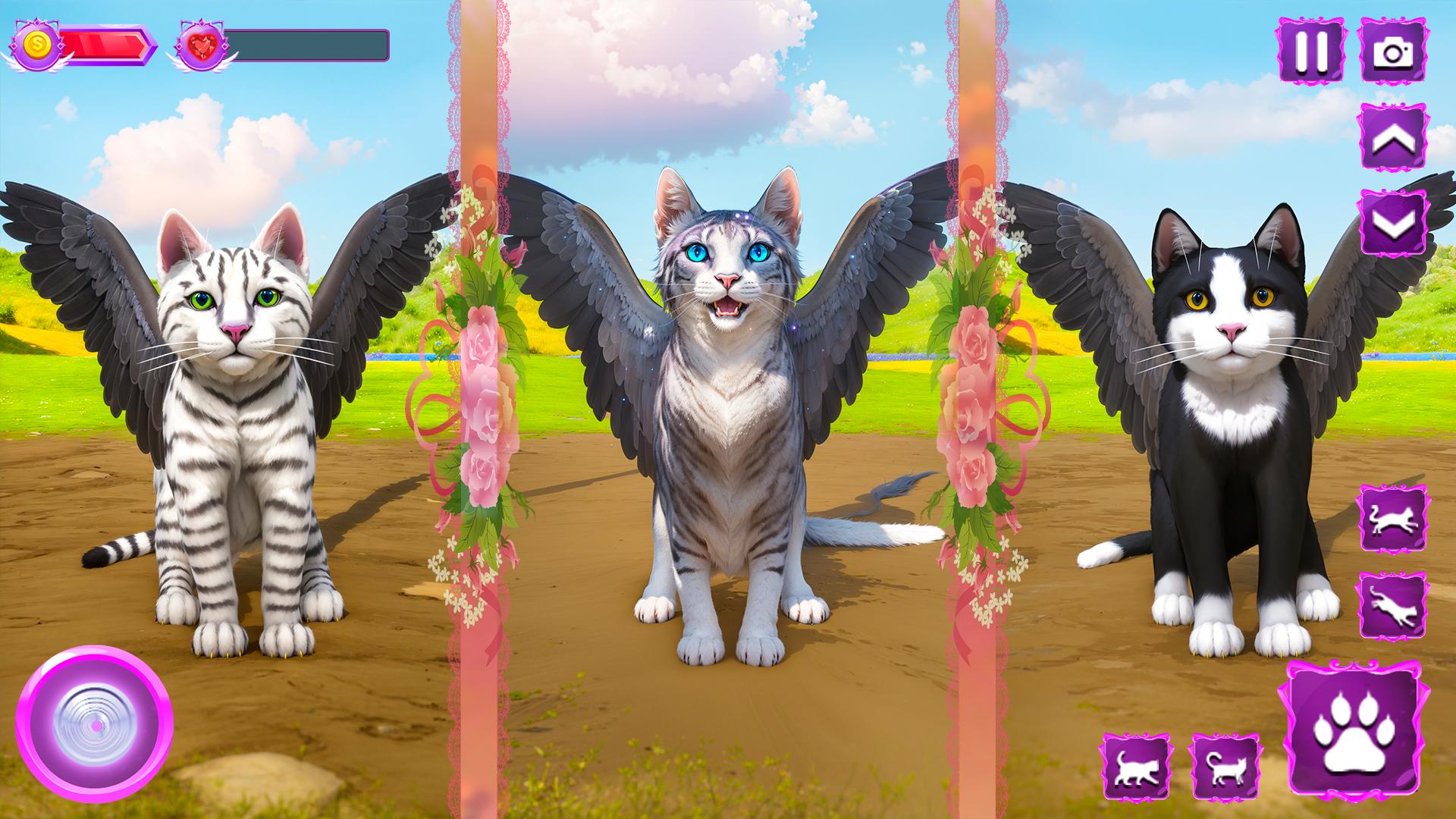 Flying Wild Cat Care Sim 3D Screenshot5