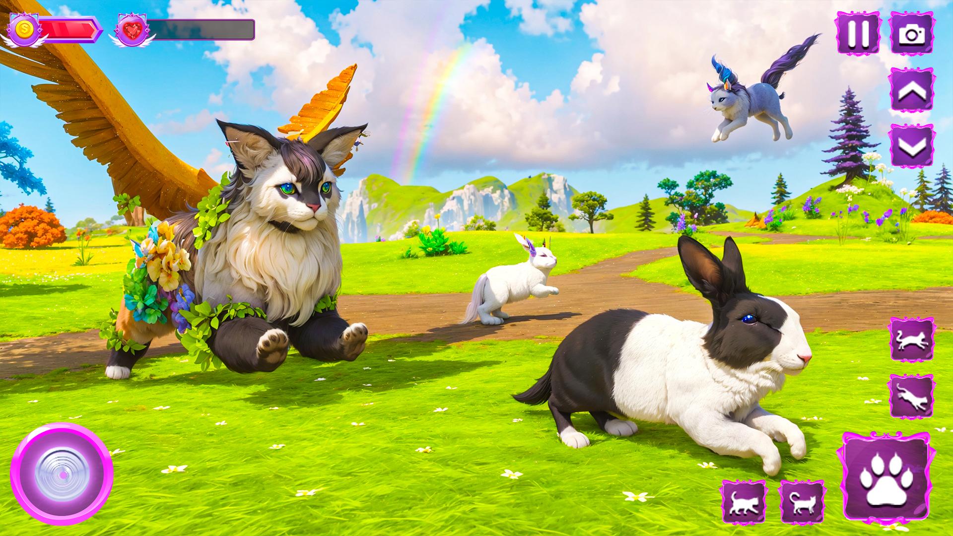 Flying Wild Cat Care Sim 3D Screenshot8