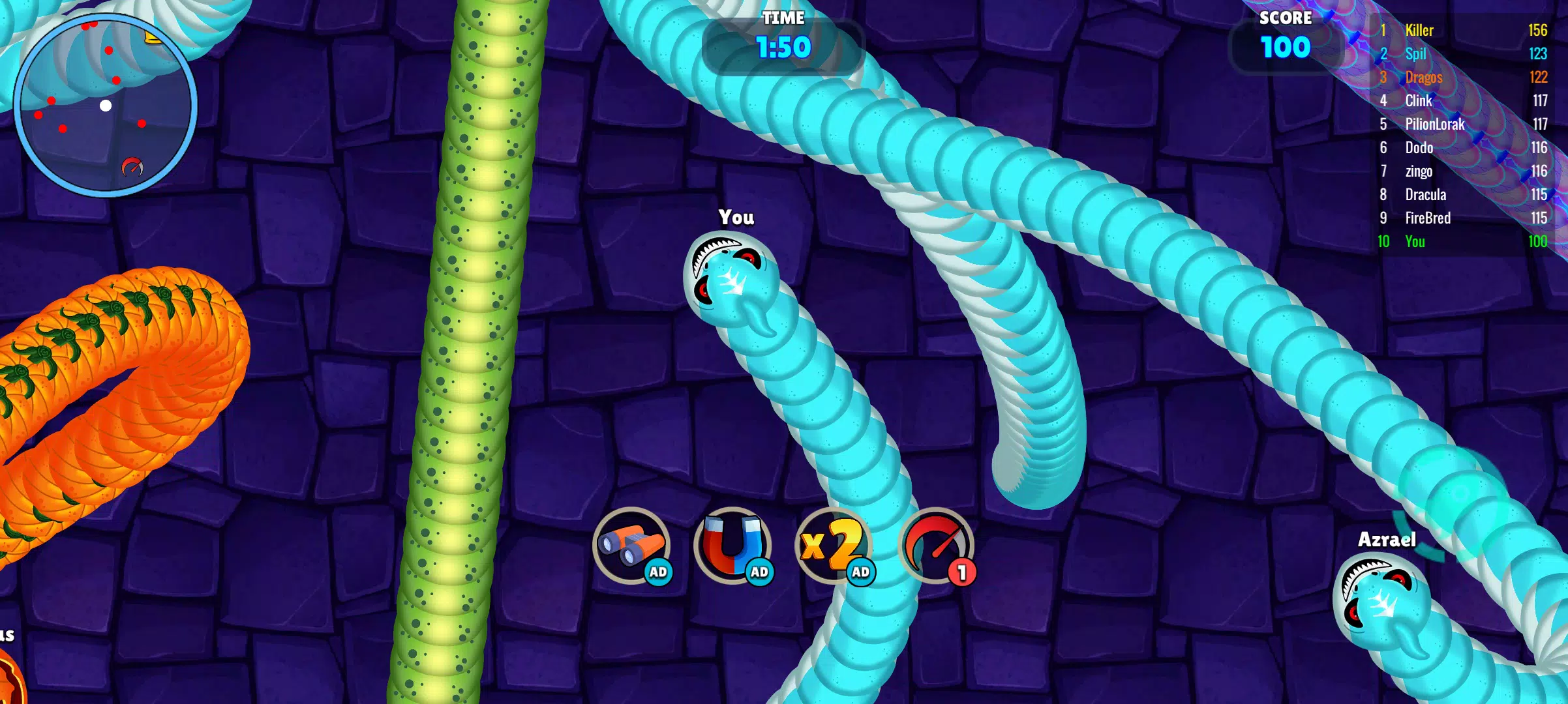 Snake Game - Hungary Worms .io Screenshot1