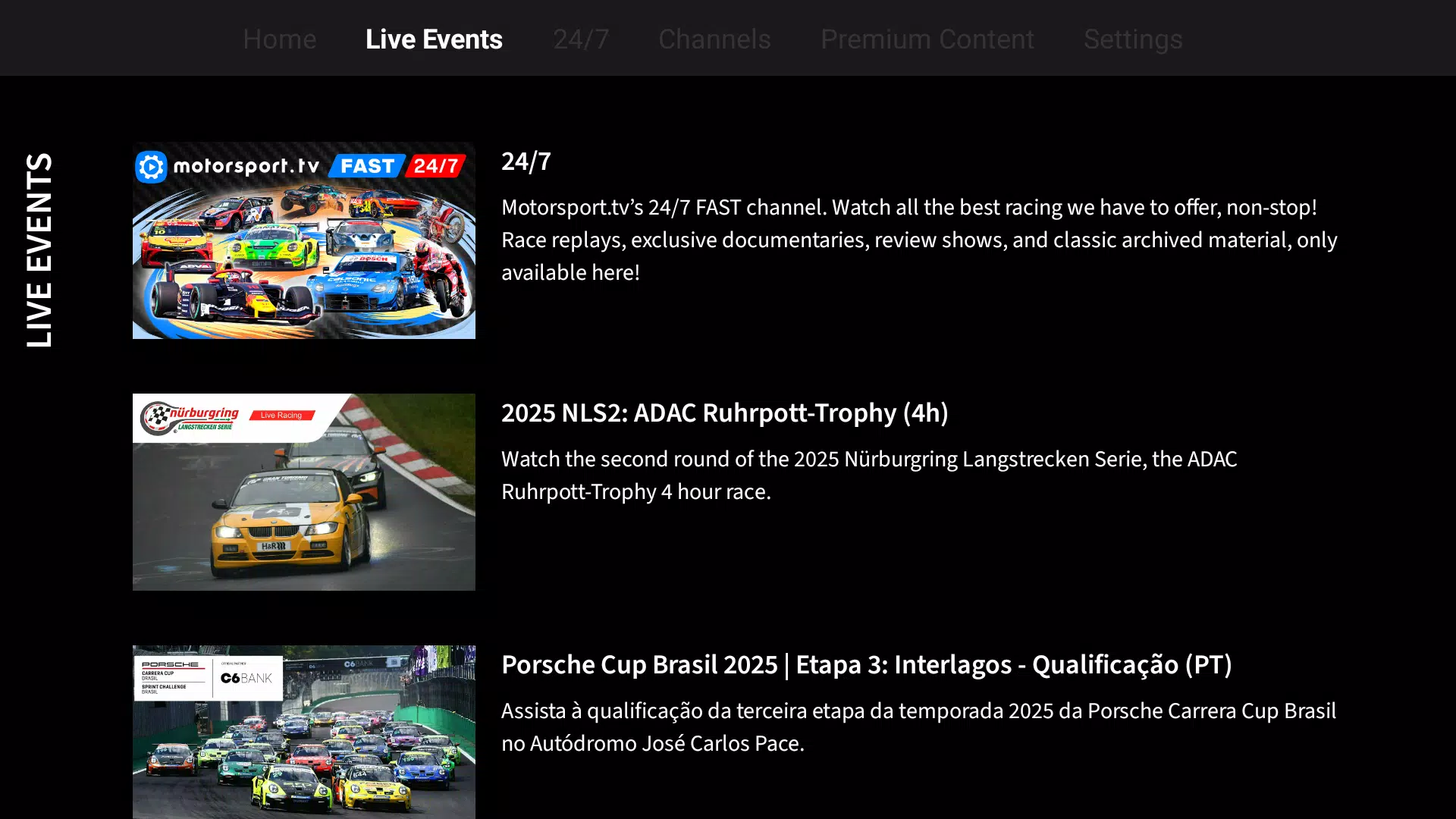 Motorsport.tv Screenshot6